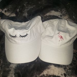 Two white hats
